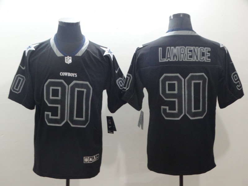Men's Dallas Cowboys DeMarcus Lawrence #90 Black Jersey